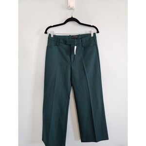 Banana Republic Forrest Green Wool Wide Leg Dress Pants Sixe 4S